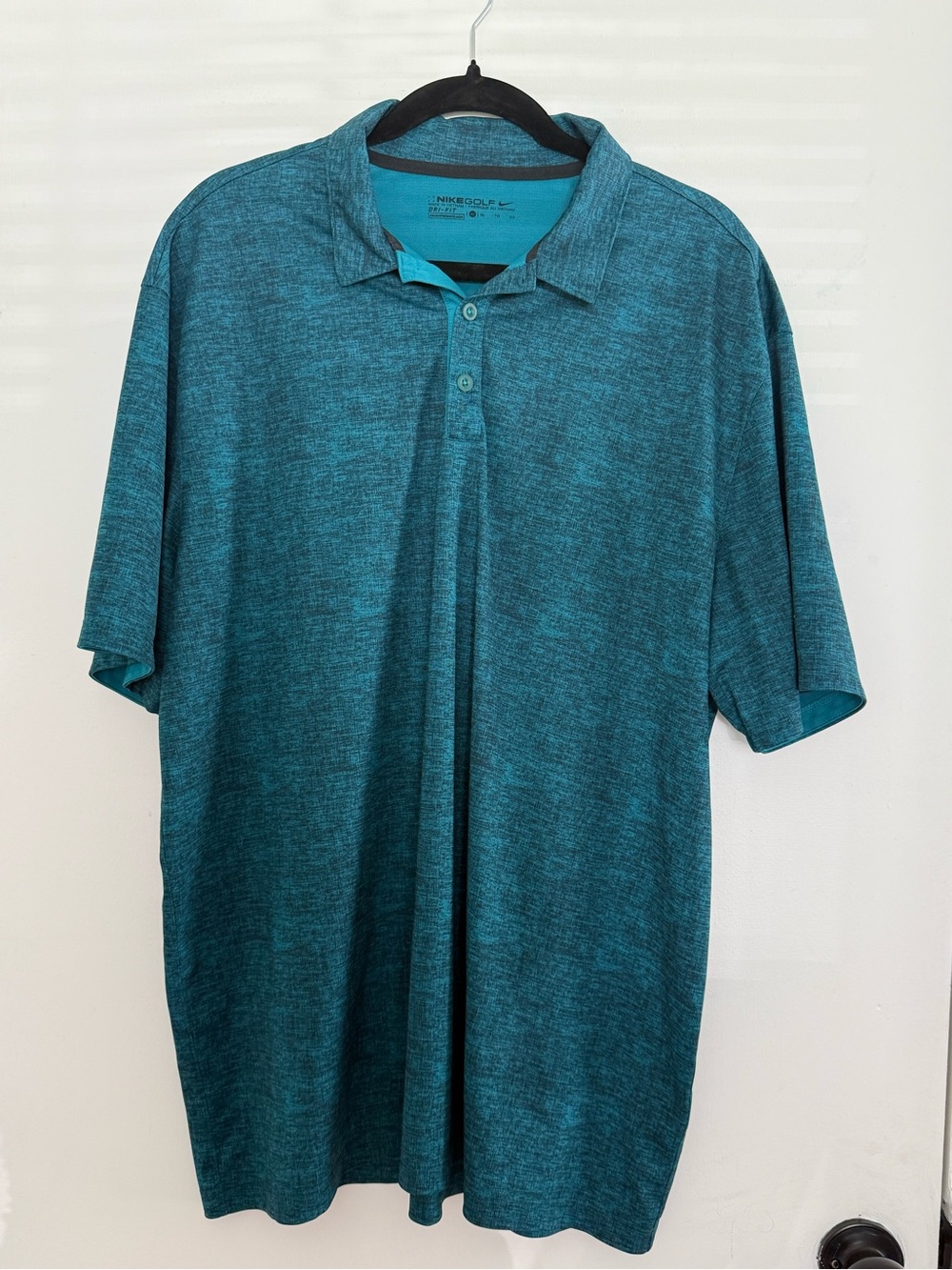Nike Golf Dri-FIT Men’s XL Teal Heather Polo Shirt